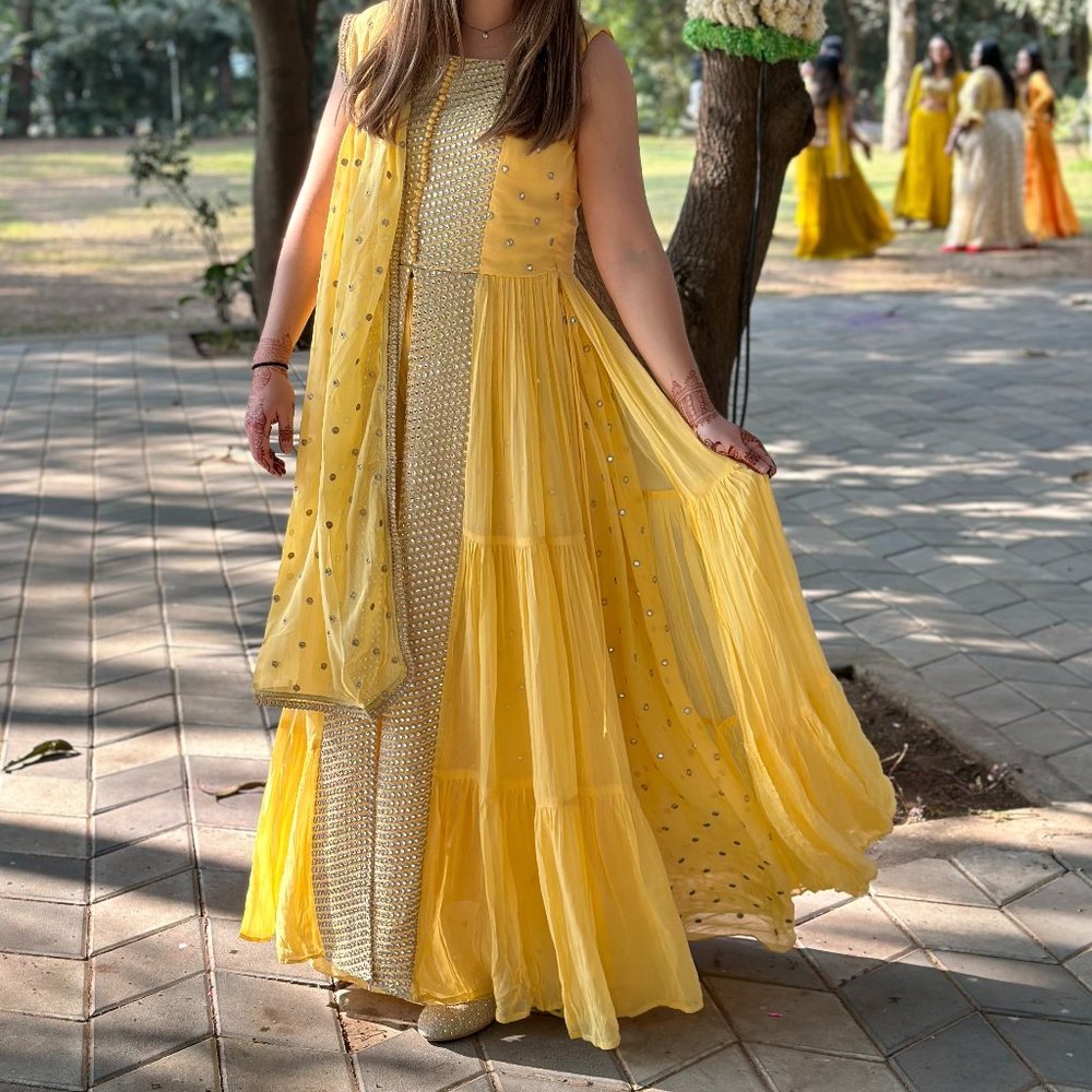 Designer Choli Lehenga - Haldi Ceremony
